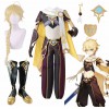 Game Genshin Impact Cosplay Traveler Aether Costume Sora Kong Cosplay Anime Halloween Party Outfit Wig Shoes
