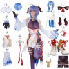 Genshin Impact Cosplay Ganyu Costume Shoes Horns Wig Cosplay Anime Game Gan Yu Women Halloween Party Outfit