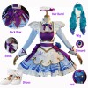 Game LOL Gwen Cosplay Costume Doll Shoes Wig Cosplay Anime Cafe Cutie Sweet Lolita Dress Maid Outfit For Women Girls