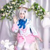 Genshin Impact Paimon Cosplay Lolita Dress Cute Anime Jumpsuits Women One Piece Bodysuit Uniform Party Halloween Costume