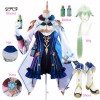 Game Genshin Impact Sucrose Cosplay Costume Women Anime Party Dress Halloween Carnival Outfit Wigs Shoes Glasses