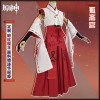 Game Genshin Impact lnazuma Kitsune Saiguu Cosplay Kimono Dress Women Anime Fox Ears Tails Fairy Cosplay Costume Wig