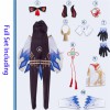 Genshin Impact Cosplay Ganyu Costume Shoes Horns Wig Cosplay Anime Game Gan Yu Women Halloween Party Outfit