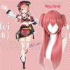 Genshin Impact Costume Yan Fei Cosplay Wig Shoes Bag Yanfei Dress Halloween Party Game Clothes For Women Girls Anime Suit