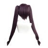 Genshin Impact Cosplay Mona Long Straight Purple Ponytail Cosplay Wigs