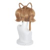 Genshin Impact Cosplay Yaoyao Short Light Brown Ponytail Cosplay Wigs With Braid Bows