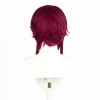 Genshin Impact Cosplay Rosaria Short Wine Red Cosplay Wigs