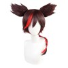 Genshin Impact Cosplay Xinyan Mixed Brown Cosplay Wigs with Ponytails