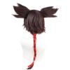 Genshin Impact Cosplay Xinyan Mixed Brown Cosplay Wigs with Ponytails